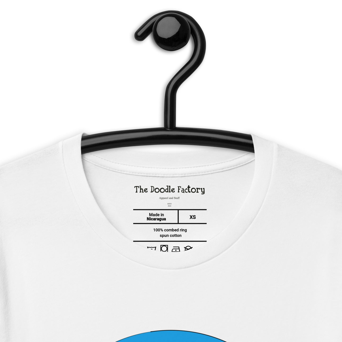 Eye Of The Rose in Blue Unisex t-shirt