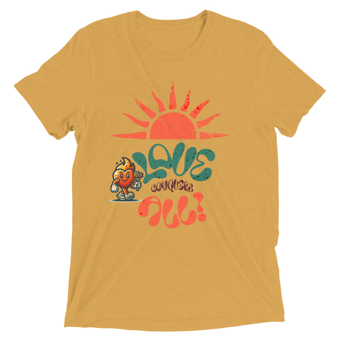 Love Conquers All Retro Short sleeve t-shirt