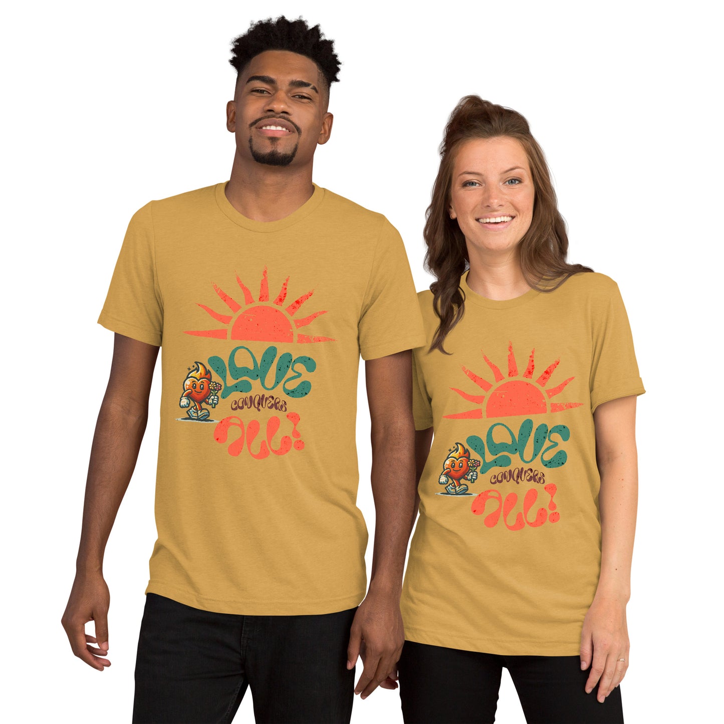 Love Conquers All Retro Short sleeve t-shirt