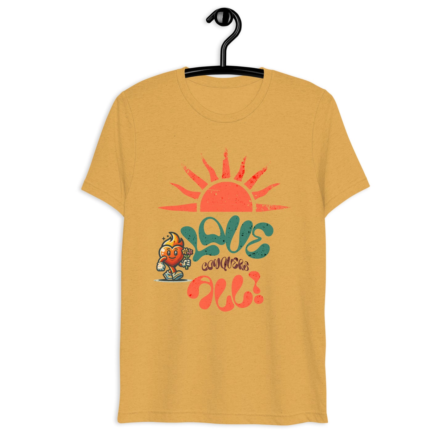 Love Conquers All Retro Short sleeve t-shirt