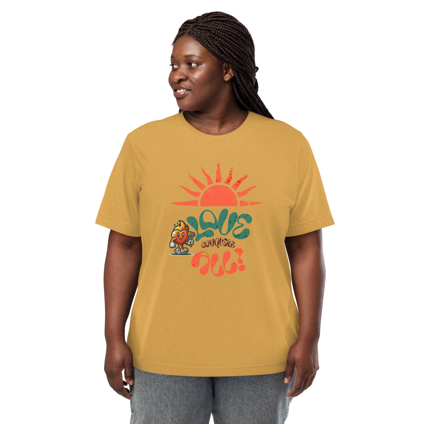 Love Conquers All Retro Short sleeve t-shirt
