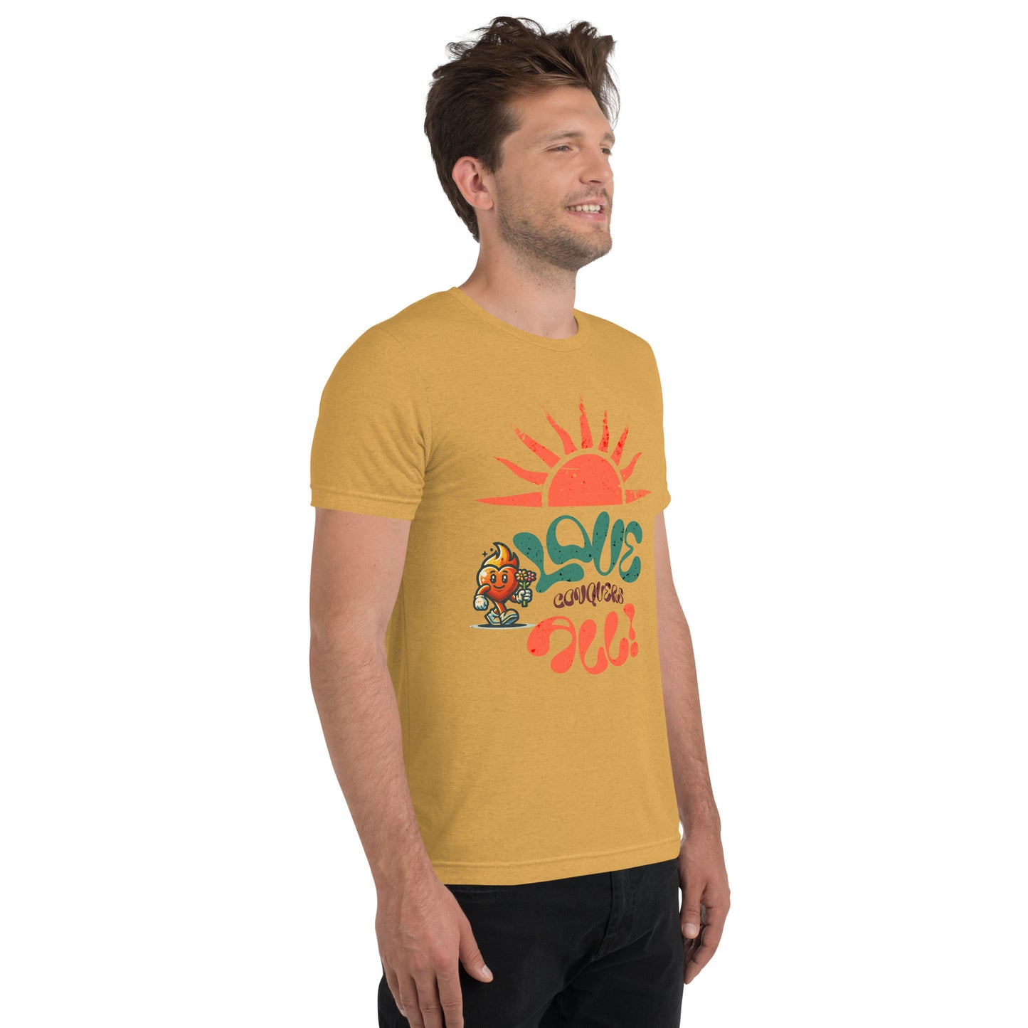 Love Conquers All Retro Short sleeve t-shirt