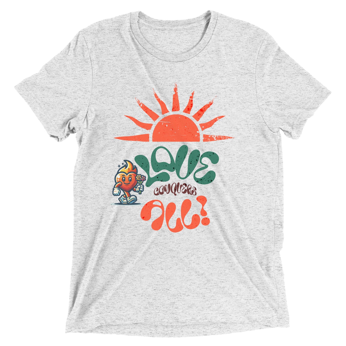 Love Conquers All Retro Short sleeve t-shirt