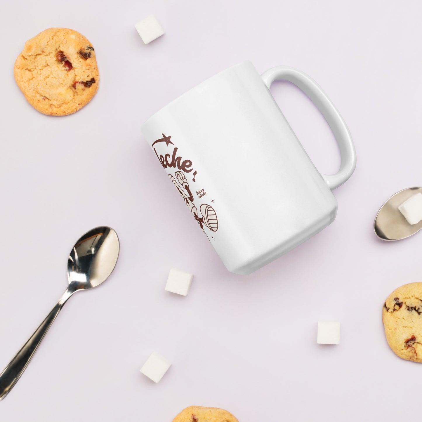 Café Con Leche - White glossy mug
