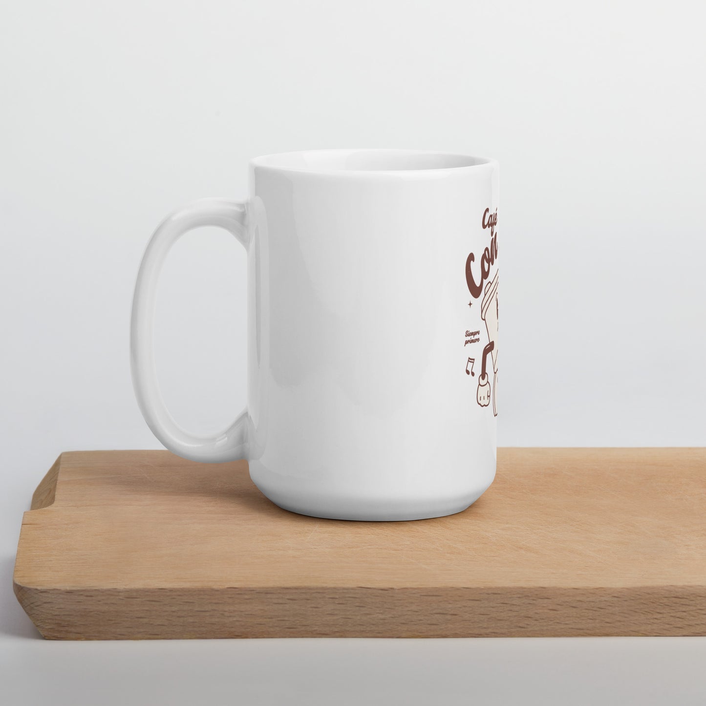 Café Con Leche - White glossy mug