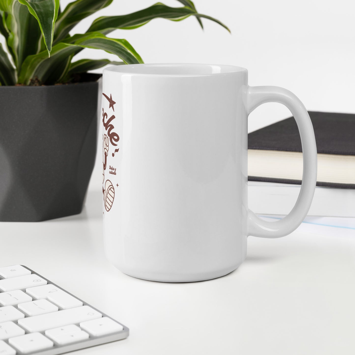 Café Con Leche - White glossy mug