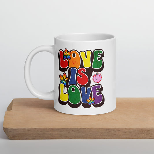 Love Is Love - White glossy mug