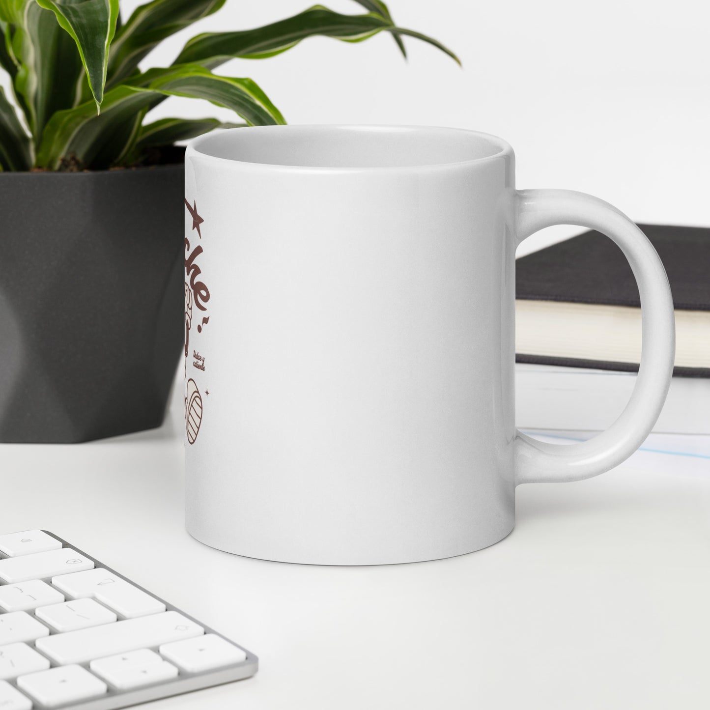 Café Con Leche - White glossy mug