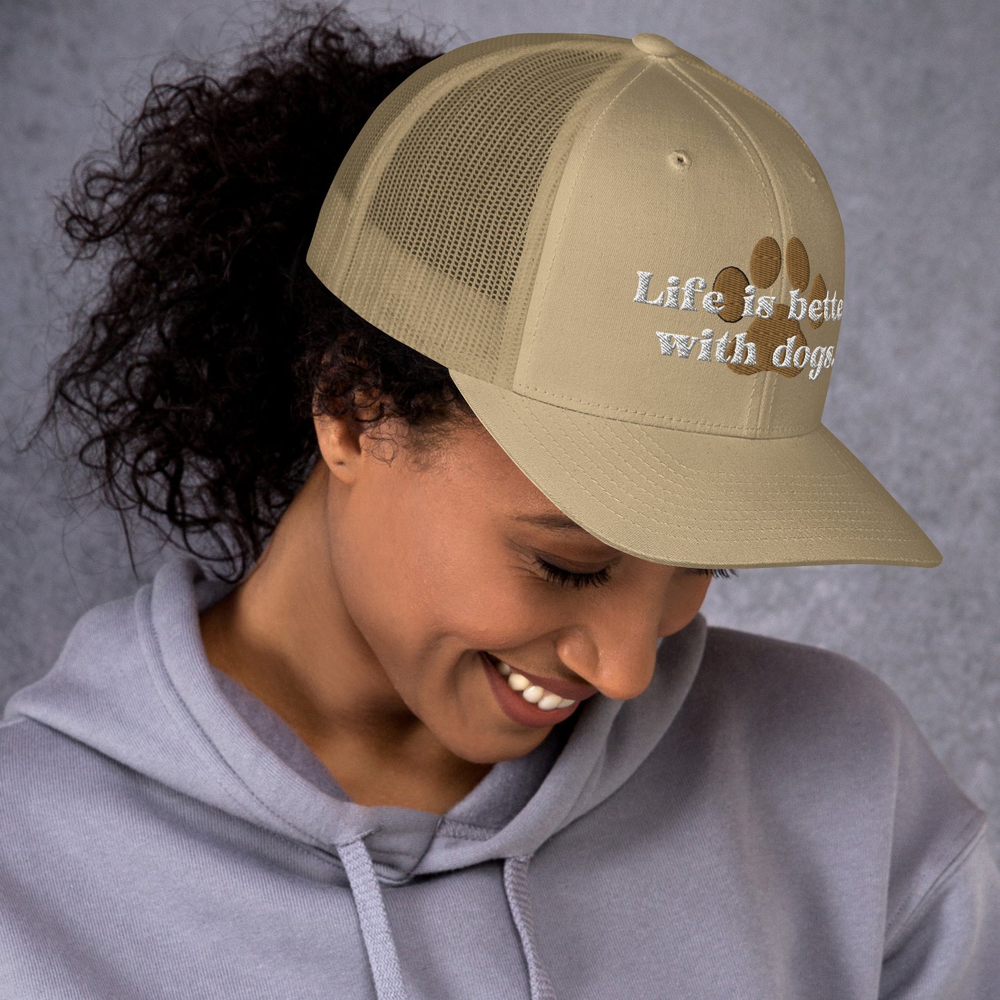 Life Is Better With Dogs Trucker Cap