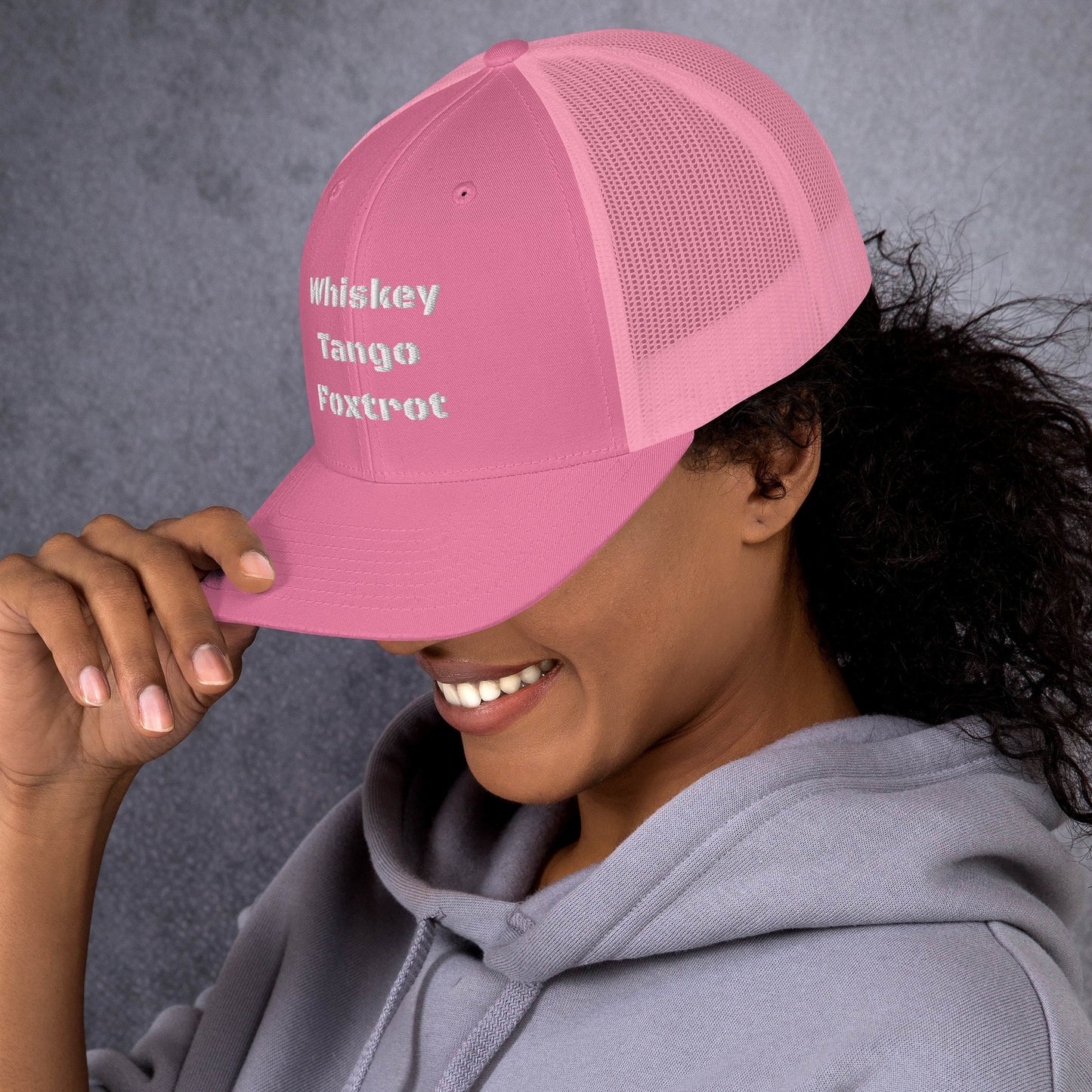Whiskey Tango Foxtrot - logo Trucker Cap