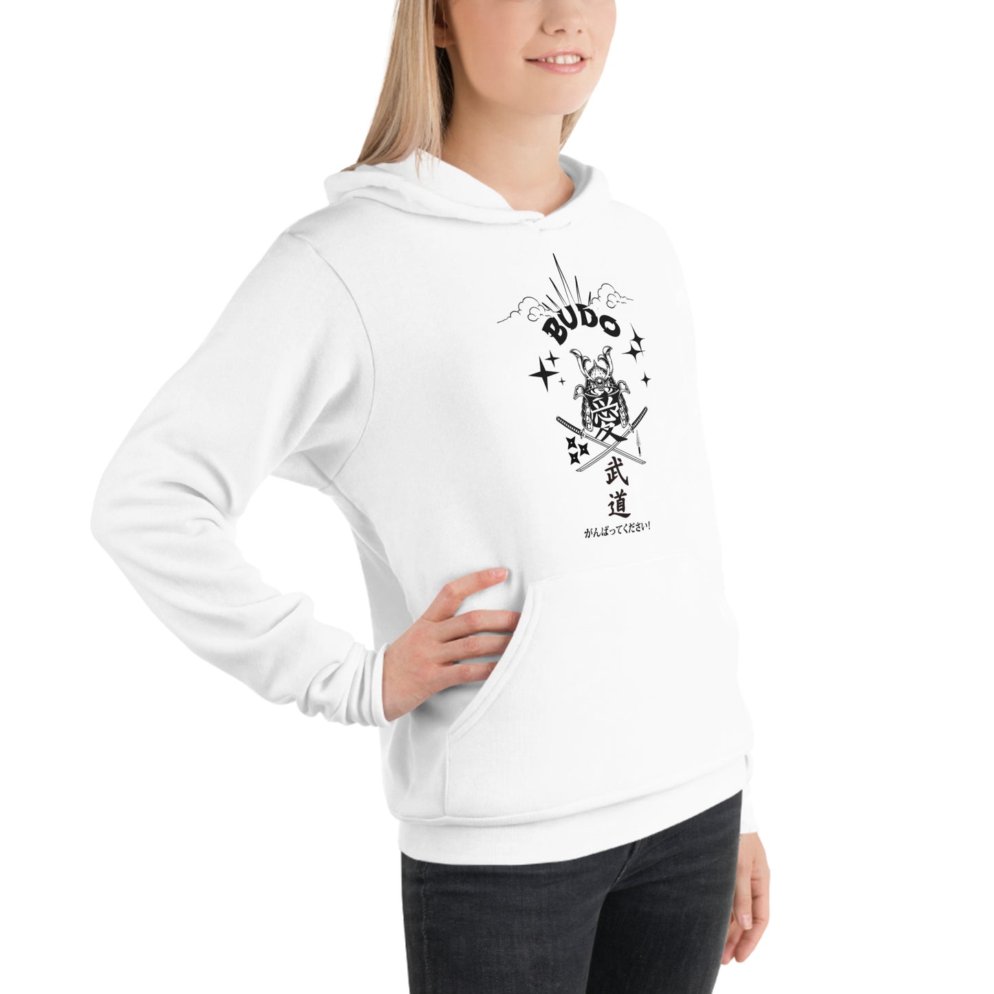 BUDO Kanji & Katakana Keep Going Unisex hoodie