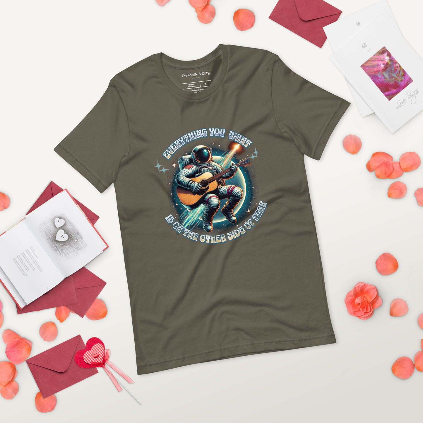 Everything You Want Is On The Other Side Of Fear - Astronaut Unisex t-shirt