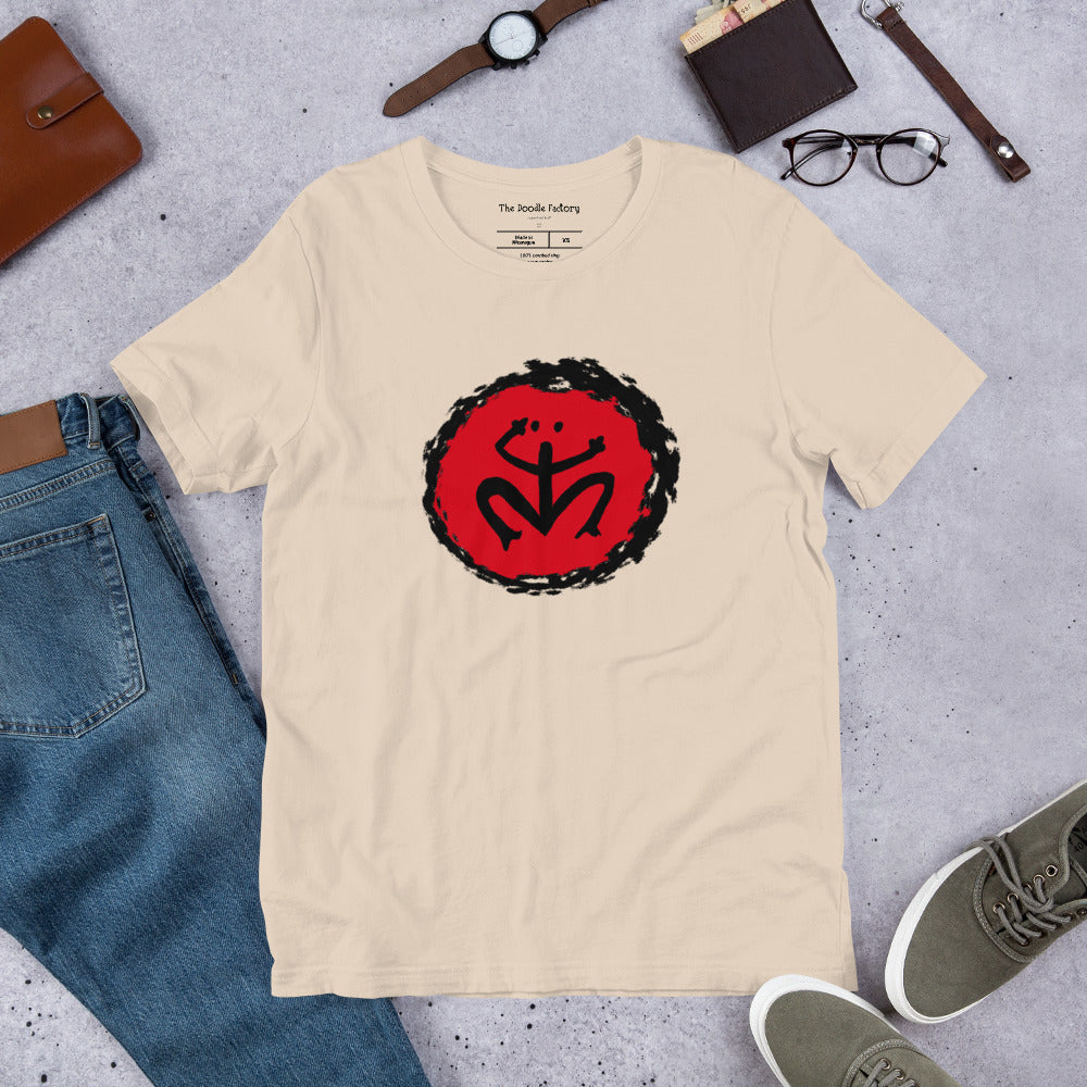 Taino Coqui Symbol in Circle of Enlightenment Unisex t-shirt