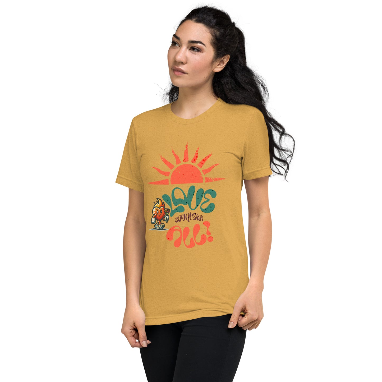 Love Conquers All  Retro Short sleeve t-shirt